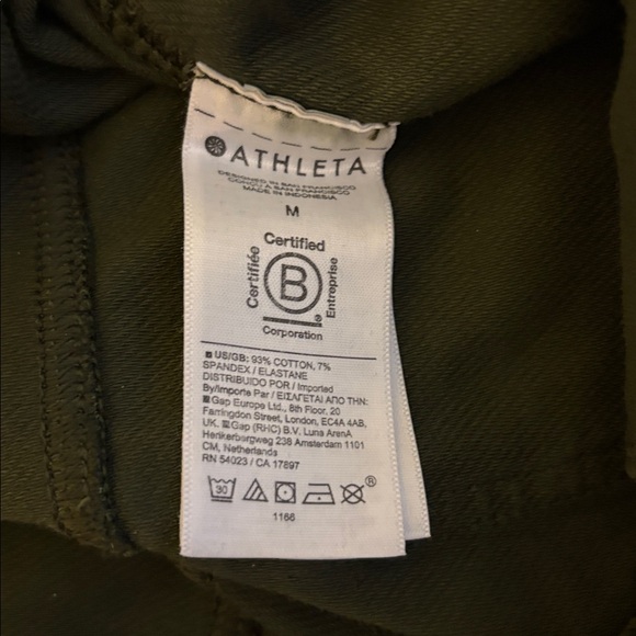 Athleta Women's Green Farallon Ankle Pants NWT - Picture 4 of 10